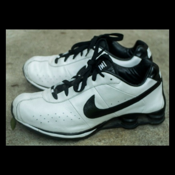 NIKE Shox White Black Deliver (Cortez Style) Sz 13